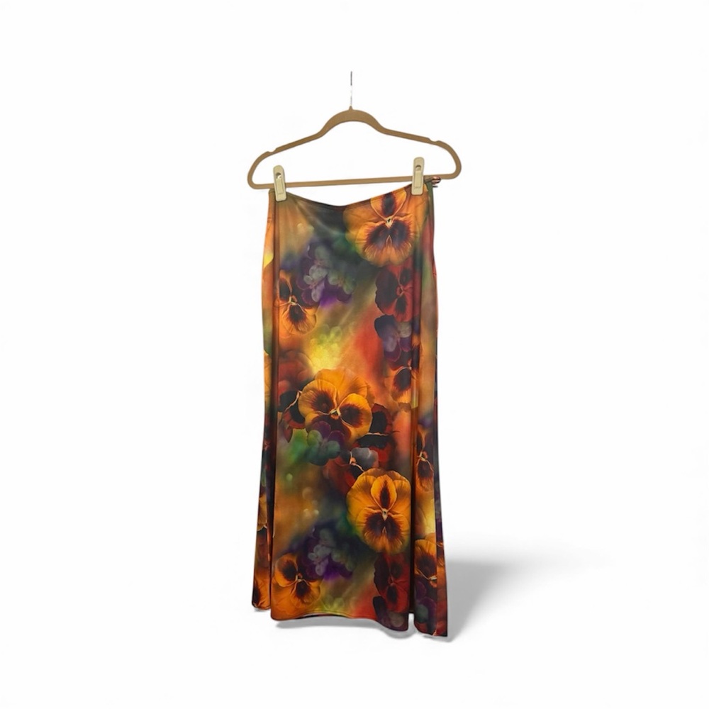 Y2K STREET CODE from HOT TOPIC Rainbow Orchid Maxi Skirt Sz L